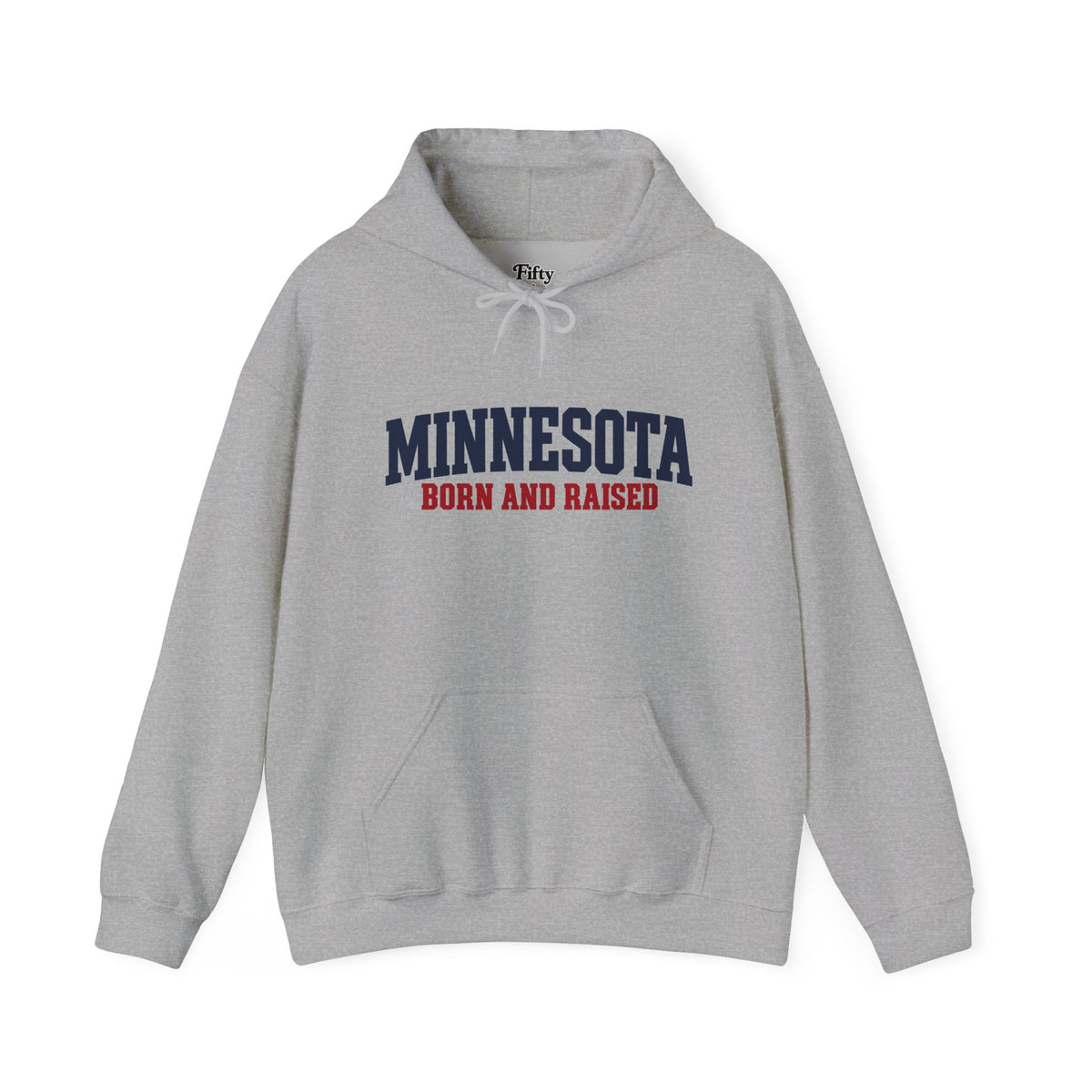 Minnesota Born and Raised Minimal Heritage Unisex Hoodie Graphic