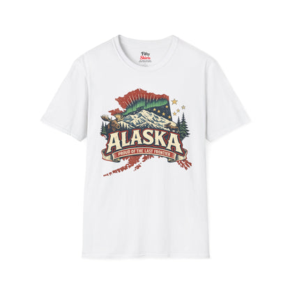 Alaska State Pride Unisex Softstyle T Shirt State Pride Graphic Tee Collections FS03