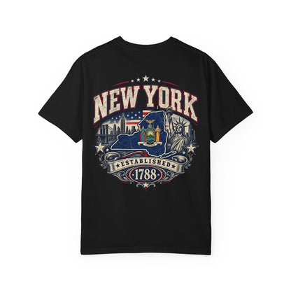 New York Established 1788 Unisex Comfort Color 1717 Streetwear Graphic Tee