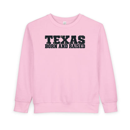 Texas Born and Raised Workwear Unisex Toddler Sweatshirt