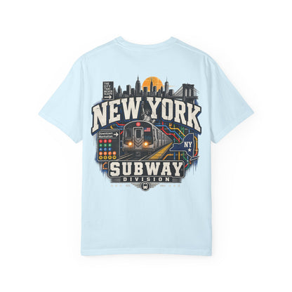 New York Subway Division Unisex Comfort Color 1717 Streetwear Graphic Tee