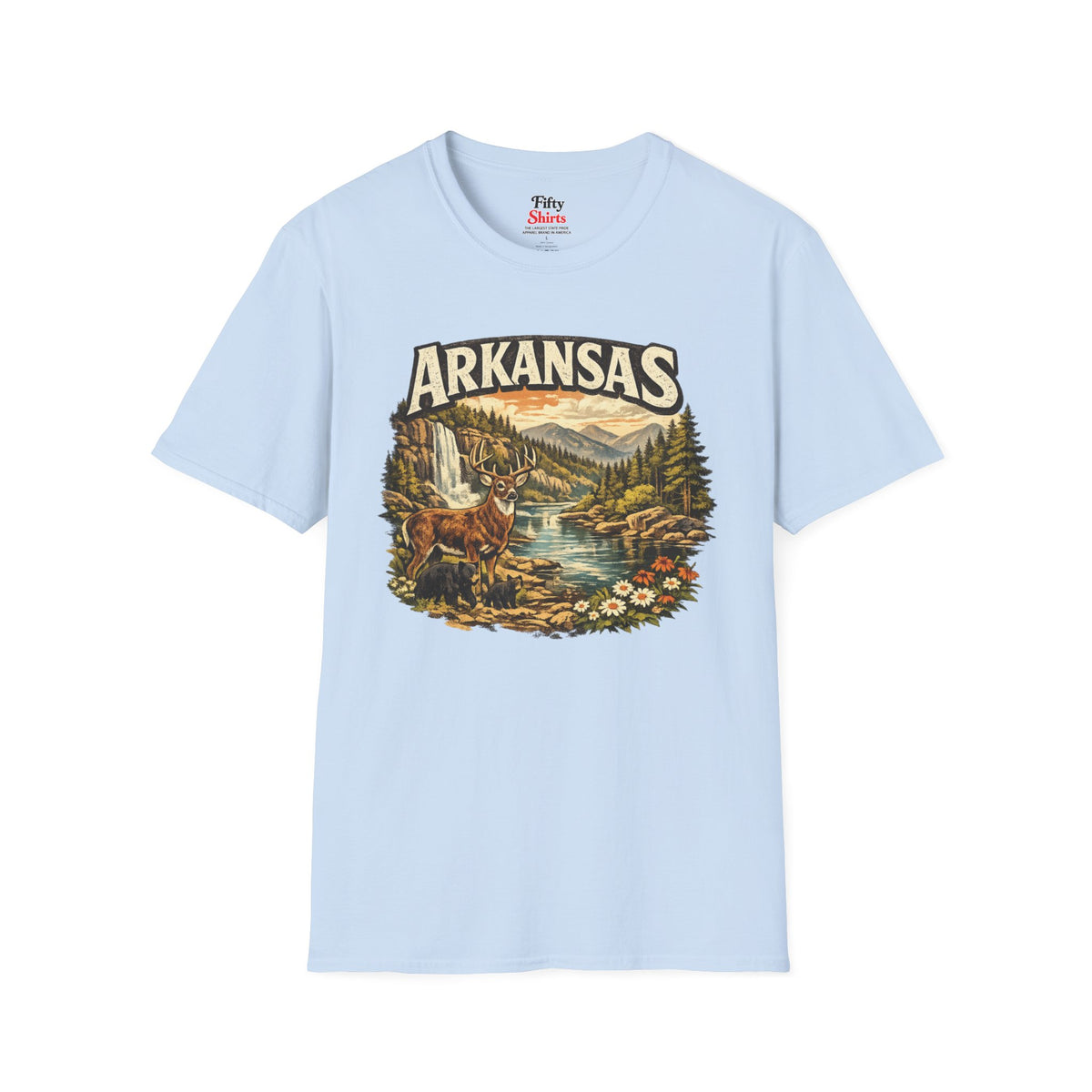 Arkansas Wildlife Unisex Softstyle T Shirt State Pride Graphic Tee Collections FS03