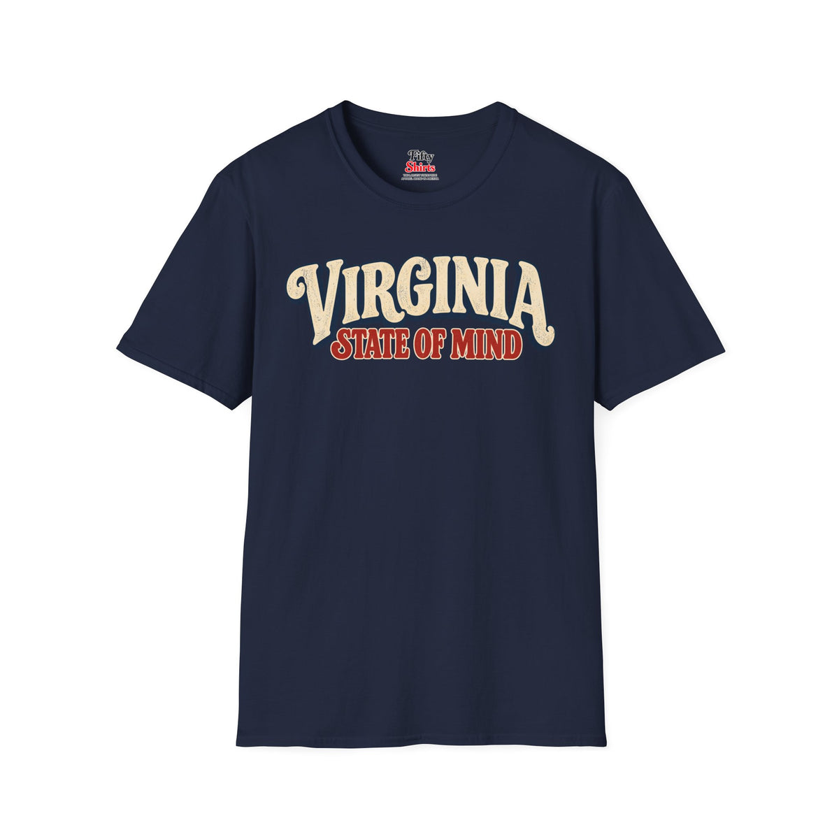 Virginia State of Mind Unisex Softstyle T Shirt State Name Graphic Tee