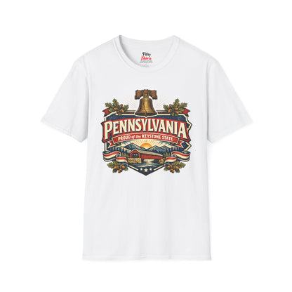 Pennsylvania State Pride Unisex Softstyle T Shirt State Pride Graphic Tee Collections FS03