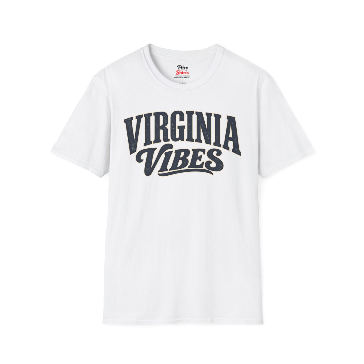 Virginia Vibes Unisex Softstyle T Shirt State Name Graphic Tee