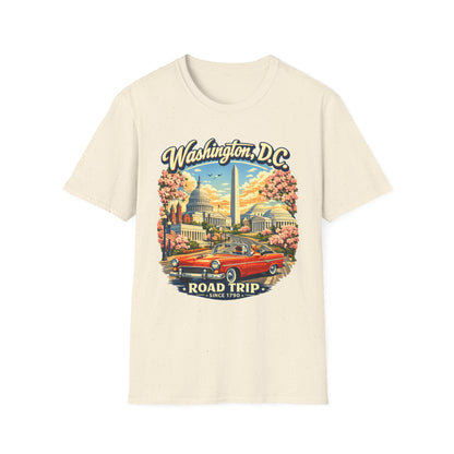 Washington D.C. Road Trip Unisex Softstyle T Shirt State Pride Graphic Tee Collections FS03