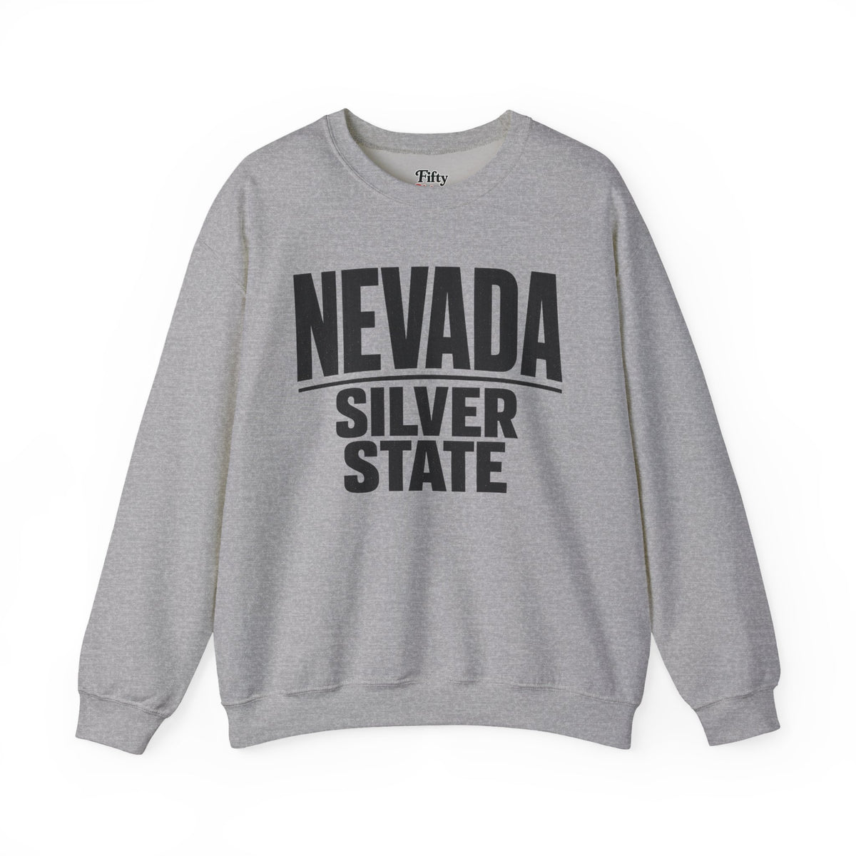 Nevada Silver State Unisex Crewneck Sweatshirt State Name Graphic