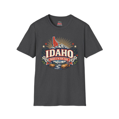 Idaho State Pride Unisex Softstyle T Shirt State Pride Graphic Tee Collections FS03