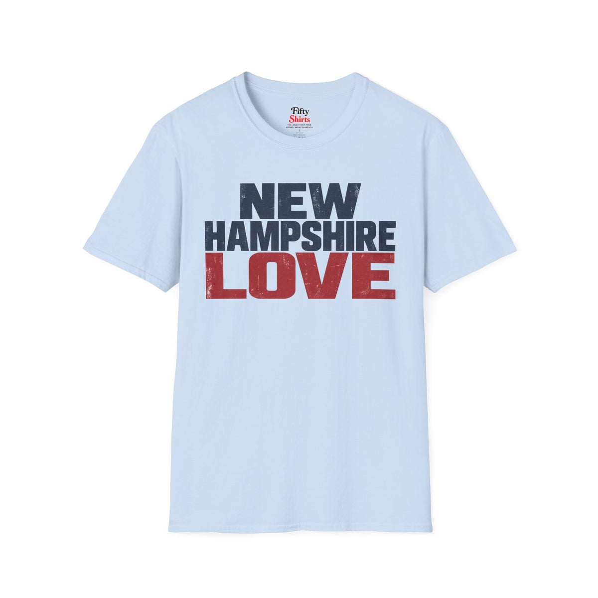New Hampshire Love Unisex Softstyle T Shirt State Name Graphic Tee