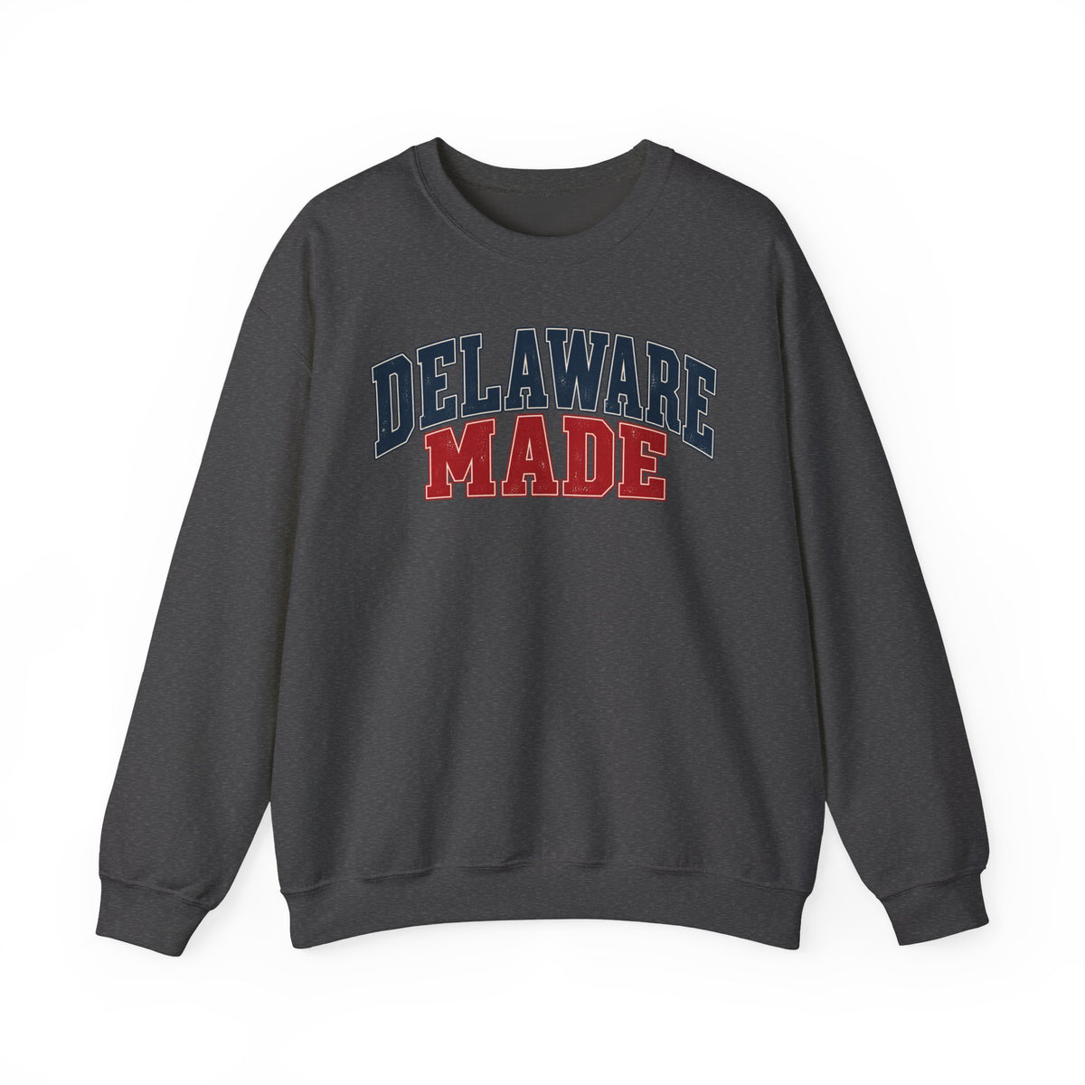 Delaware Made Unisex Crewneck Sweatshirt State Name Graphic