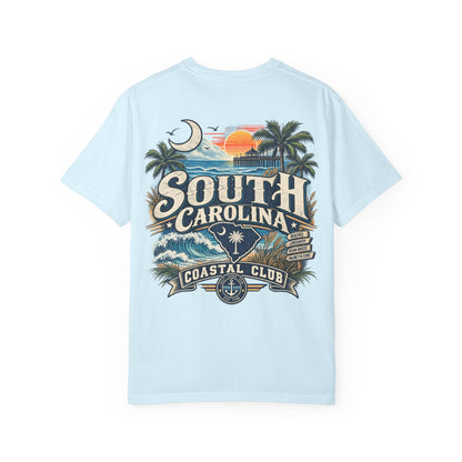 South Carolina Coastal Club Unisex Comfort Color 1717 Streetwear Graphic Tee