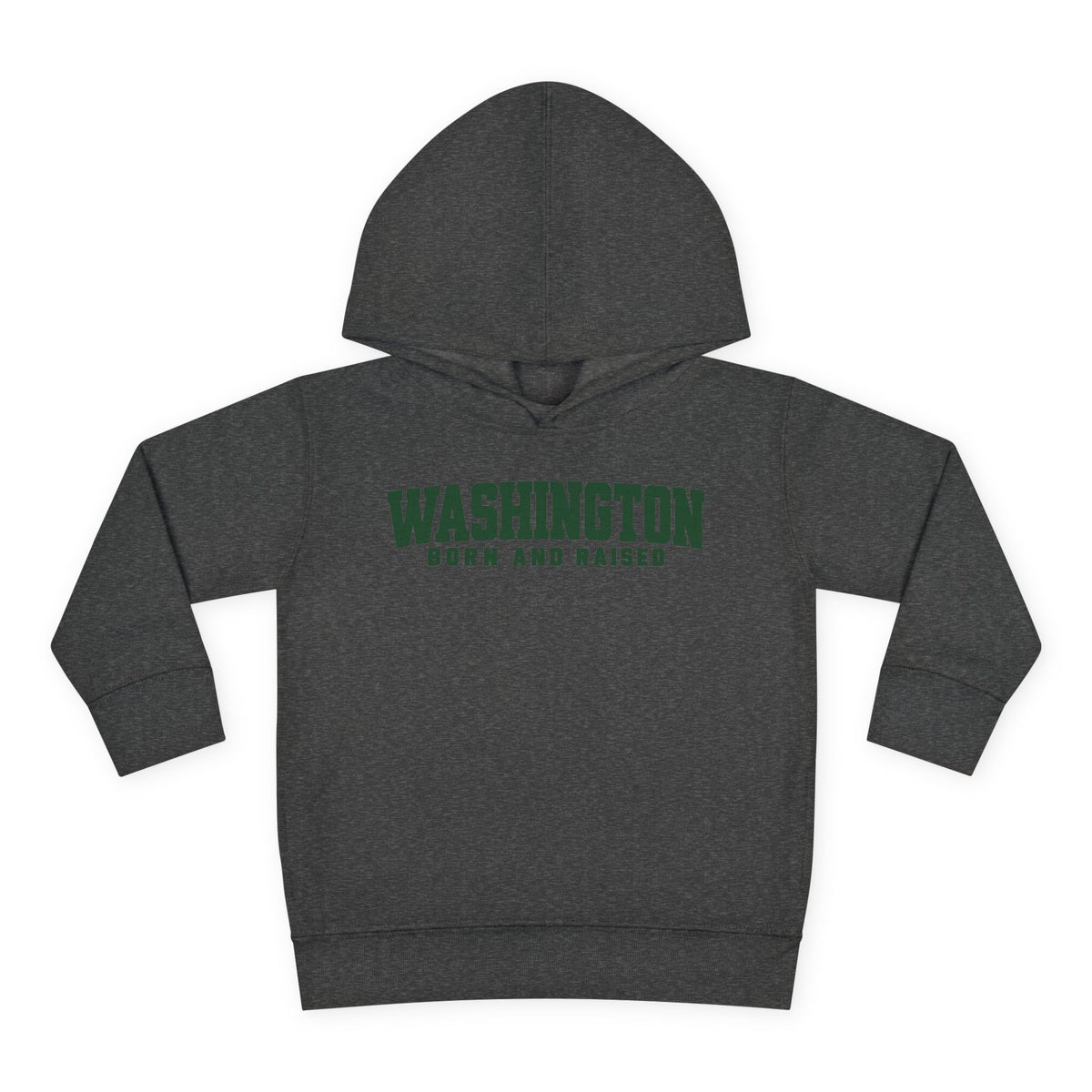 Washington Born and Raised Minimal Modern Unisex Toddler Pullover Fleece Hoodie