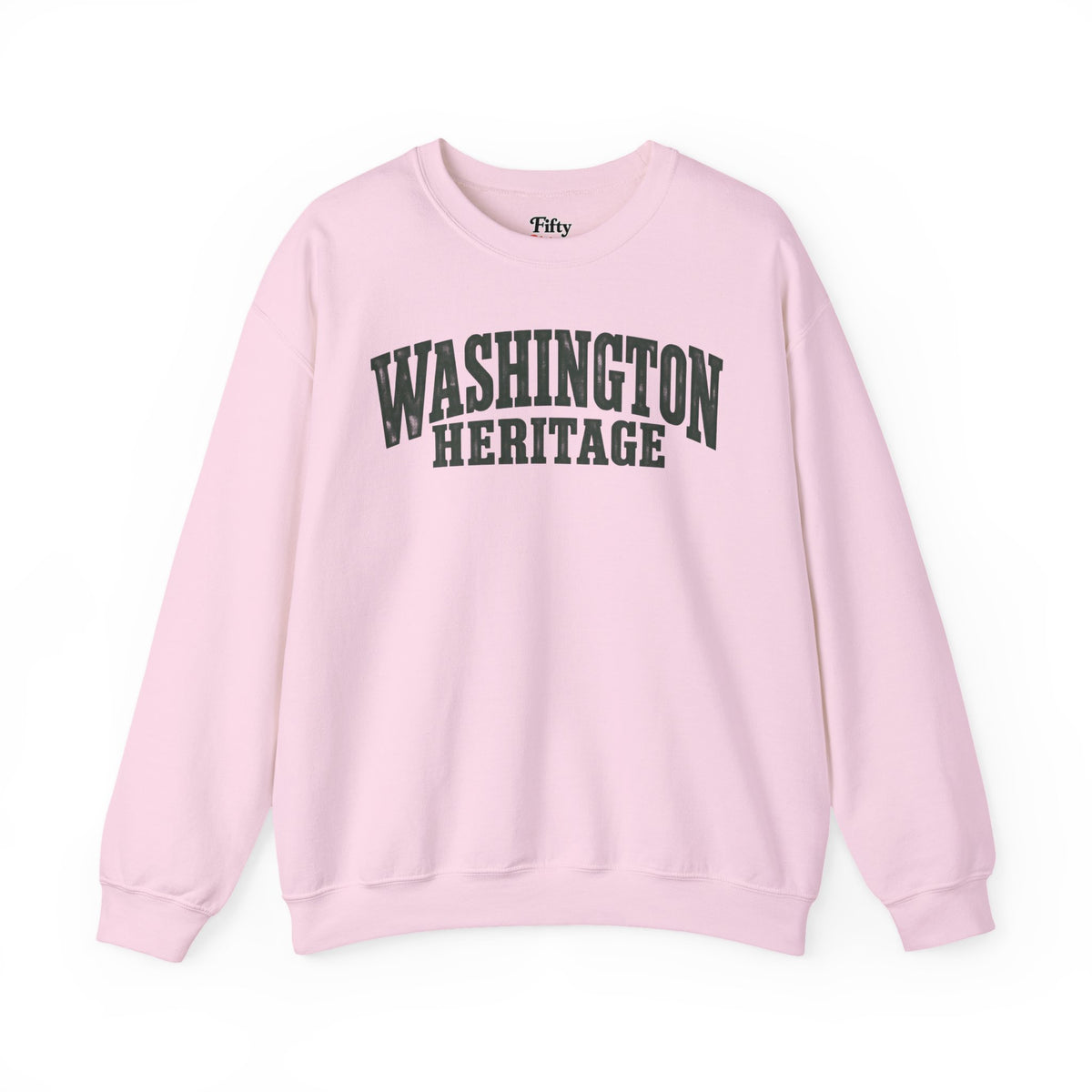 Washington Heritage Unisex Crewneck Sweatshirt State Name Graphic