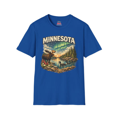Minnesota Wildlife Unisex Softstyle T Shirt State Pride Graphic Tee Collections FS03