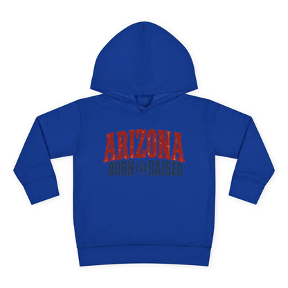 Arizona Born and Raised Classic Souvenir Unisex Toddler Pullover Fleece Hoodie