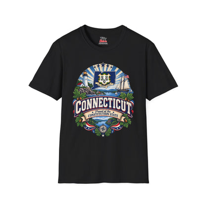 Connecticut State Pride Unisex Softstyle T Shirt State Pride Graphic Tee Collections FS03
