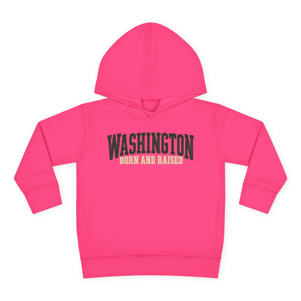 Washington Born and Raised Pacific Northwest Heritage Unisex Toddler Pullover Fleece Hoodie