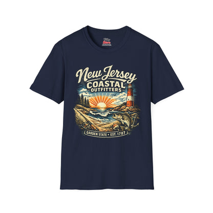 New Jersey Coastal Outfitters Unisex Softstyle T Shirt State Pride Graphic Tee Collections FS03