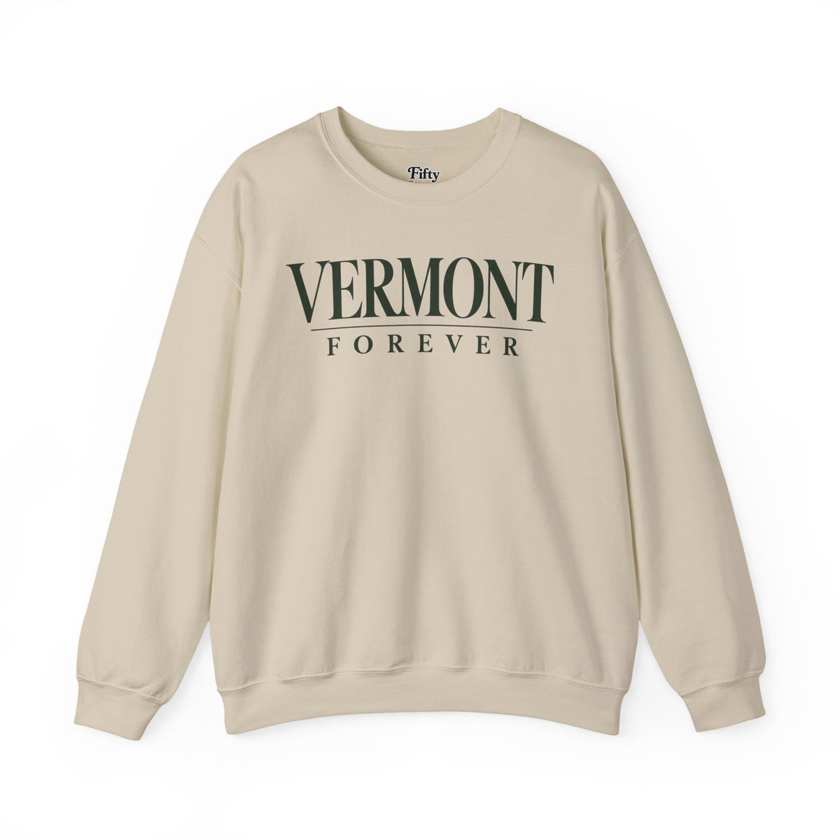 Vermont Forever Unisex Crewneck Sweatshirt State Name Graphic