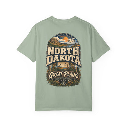 North Dakota Great Plains Unisex Comfort Color 1717 Streetwear Graphic Tee