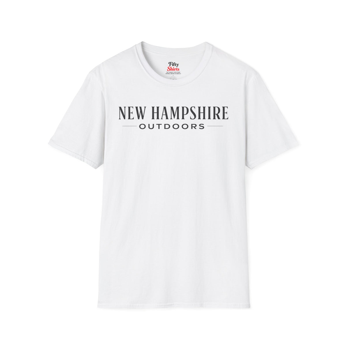New Hampshire Outdoors Unisex Softstyle T Shirt State Name Graphic Tee