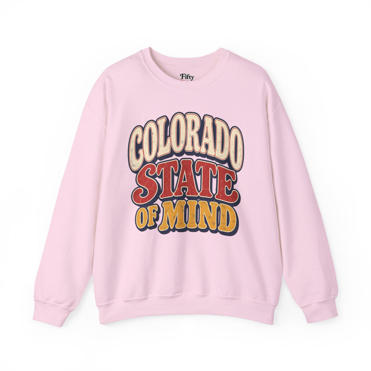 Colorado State of Mind Unisex Crewneck Sweatshirt State Name Graphic