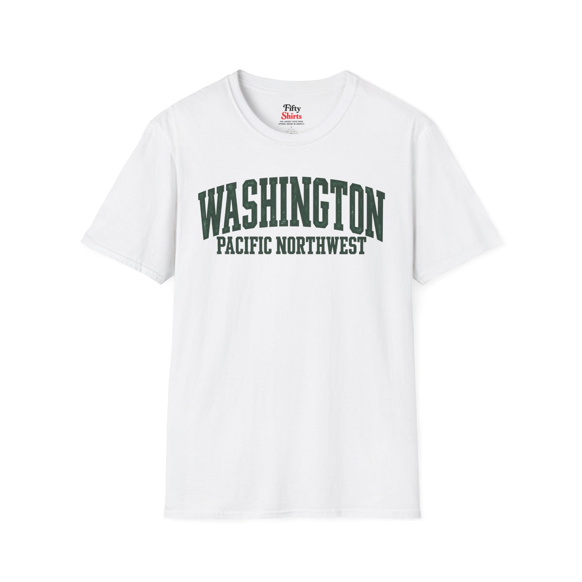 Washington Pacific Northwest Unisex Softstyle T Shirt State Name Graphic Tee