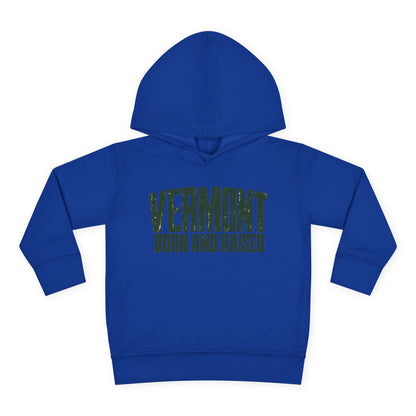 Vermont Born and Raised Modern New England Streetwear Unisex Toddler Pullover Fleece Hoodie