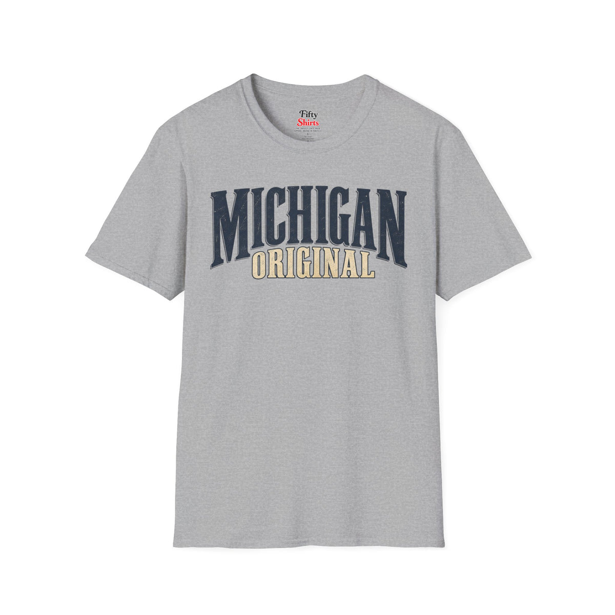 Michigan Original Unisex Softstyle T Shirt State Name Graphic Tee
