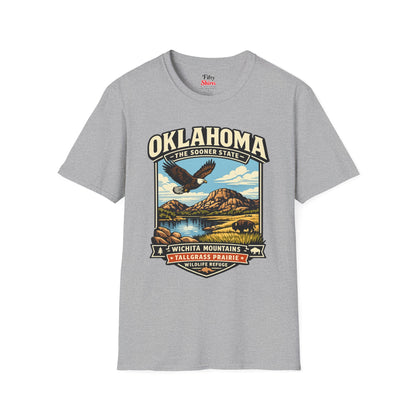 Oklahoma Sooner State Adventure Unisex Softstyle T Shirt State Pride Graphic Tee Collections FS03