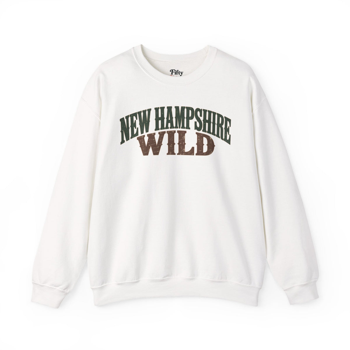 New Hampshire Wild Unisex Crewneck Sweatshirt State Name Graphic