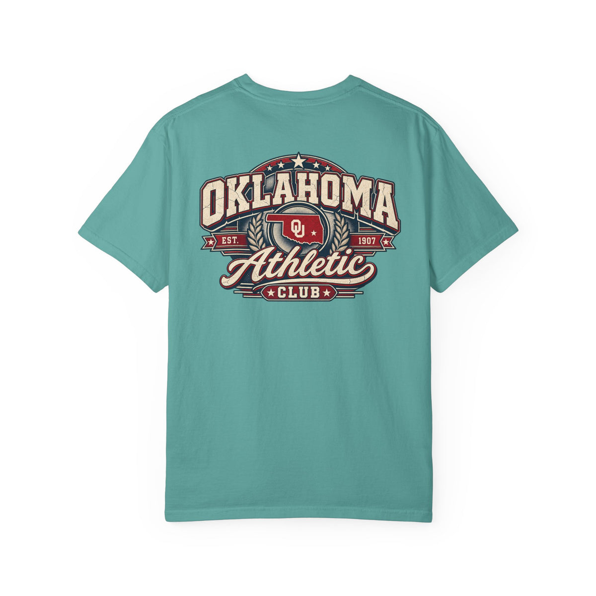 Oklahoma Athletic Club Unisex Comfort Color 1717 Streetwear Graphic Tee