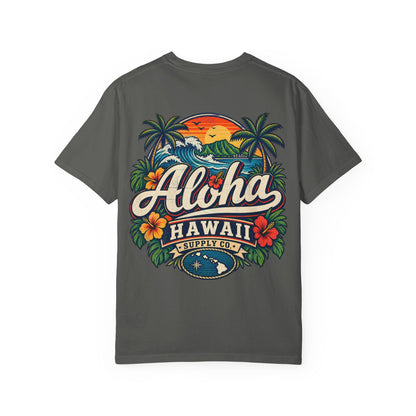 Hawaii Aloha Supply Co Unisex Comfort Color 1717 Streetwear Graphic Tee
