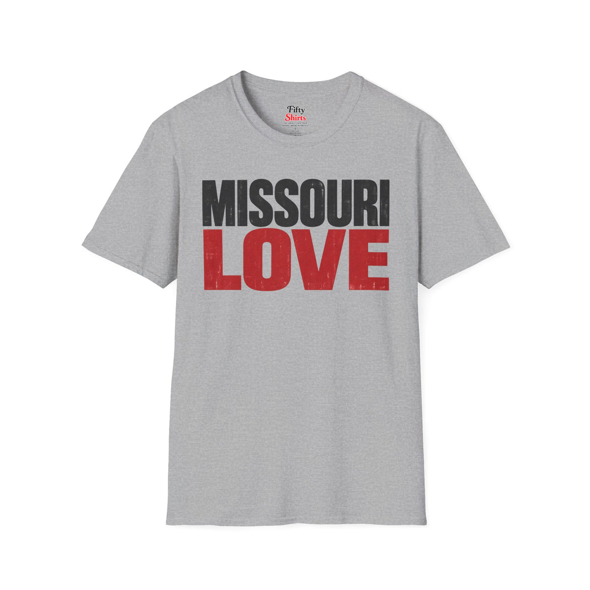 Missouri Love Unisex Softstyle T Shirt State Name Graphic Tee