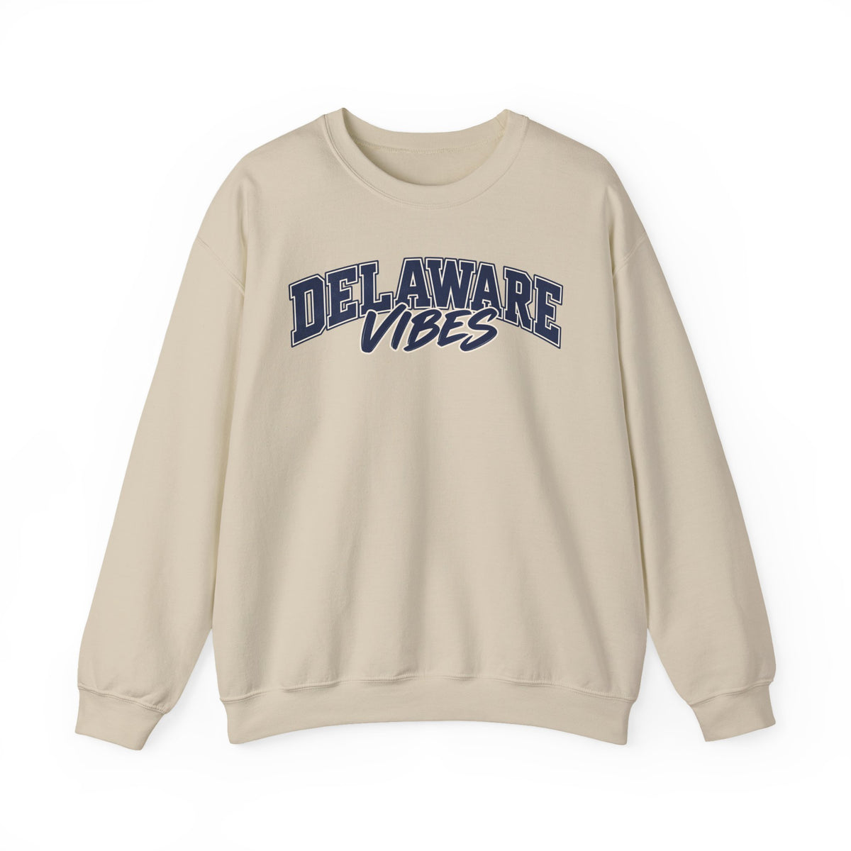 Delaware Vibes Unisex Crewneck Sweatshirt State Name Graphic