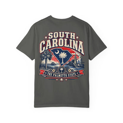 South Carolina The Palmetto State Unisex Comfort Color 1717 Streetwear Graphic Tee