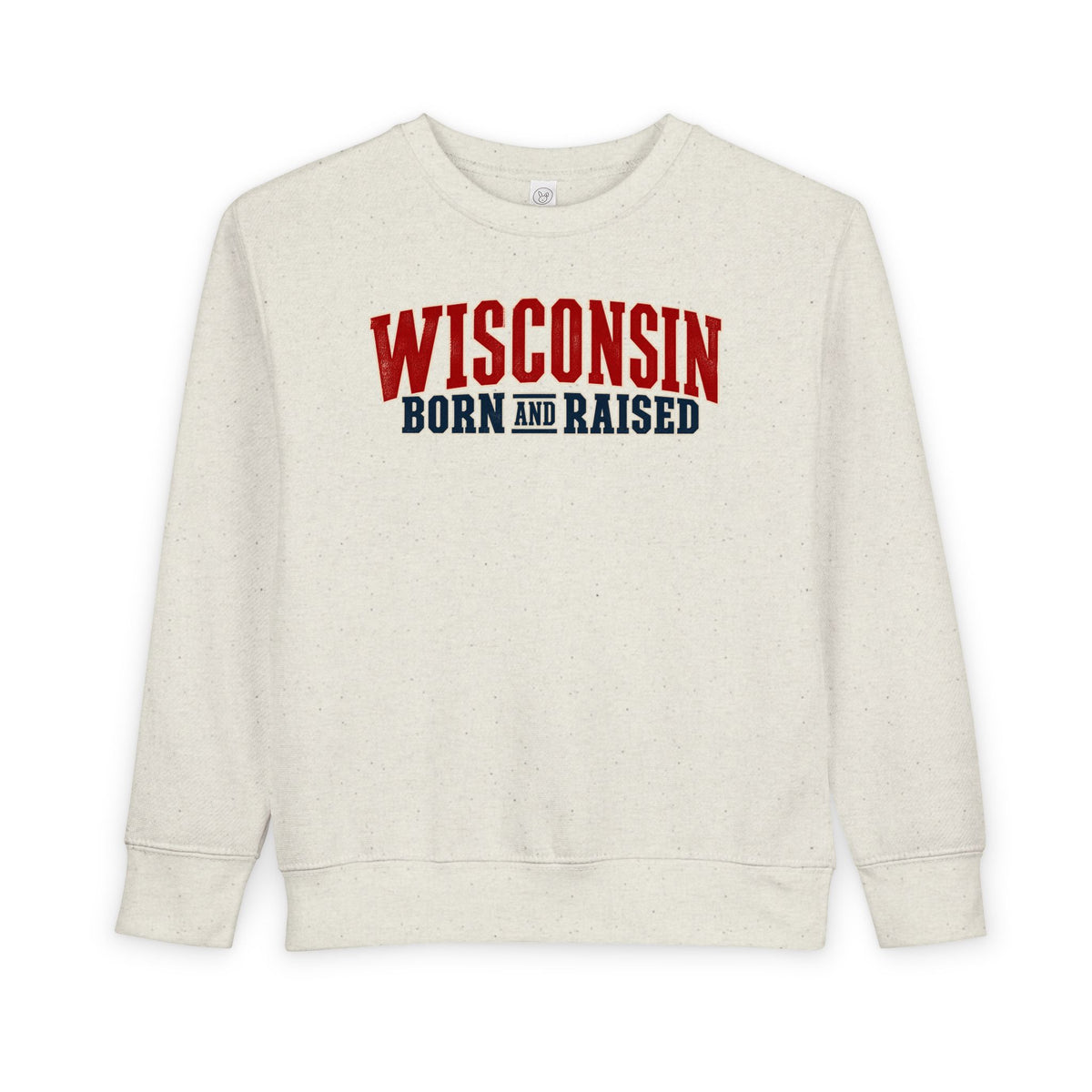 Wisconsin Born and Raised Great Lakes Heritage Unisex Toddler Sweatshirt