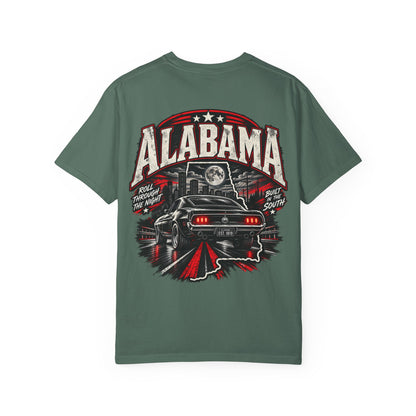 Alabama Night Drive Unisex Comfort Color 1717 Streetwear Graphic Tee