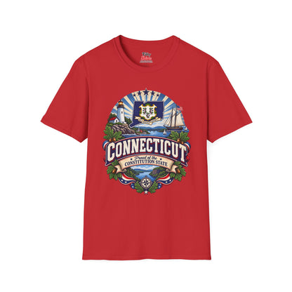 Connecticut State Pride Unisex Softstyle T Shirt State Pride Graphic Tee Collections FS03