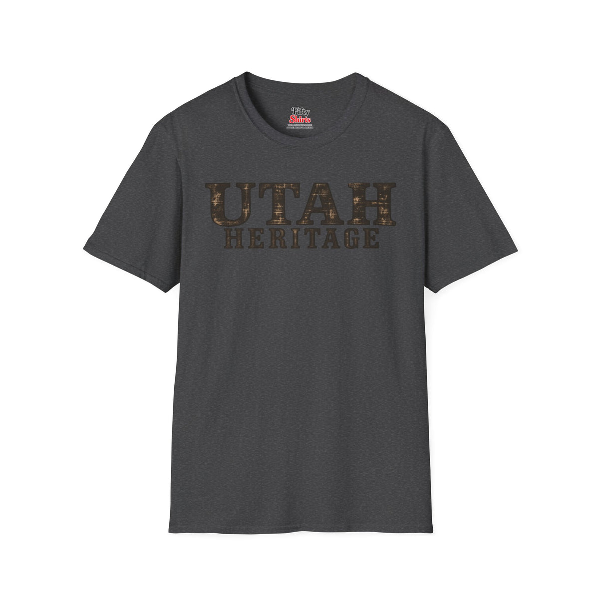 Utah Heritage Unisex Softstyle T Shirt State Name Graphic Tee