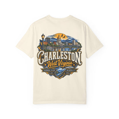 Charleston West Virginia Unisex Comfort Color 1717 Streetwear Graphic Tee