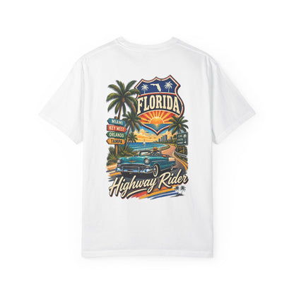 Florida Highway Rider  Unisex Comfort Color 1717 Streetwear Graphic Tee