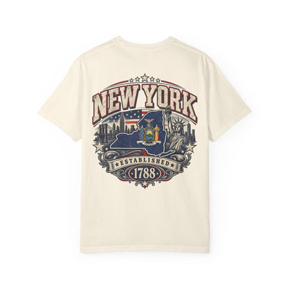 New York Established 1788 Unisex Comfort Color 1717 Streetwear Graphic Tee