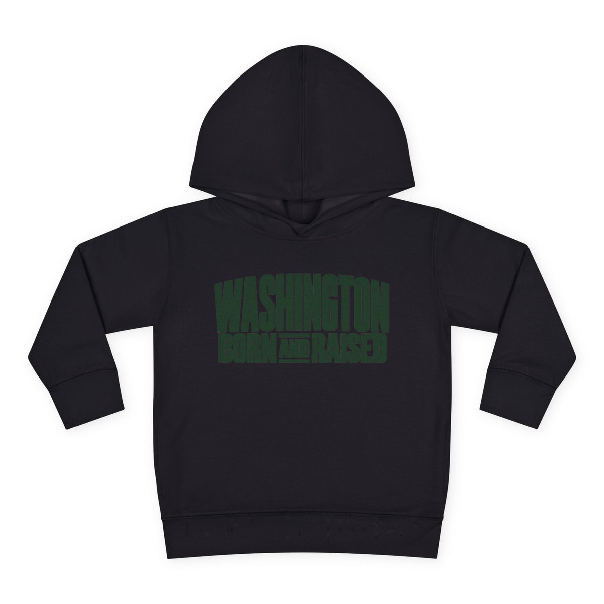 Washington Born and Raised Bold Streetwear Unisex Toddler Pullover Fleece Hoodie