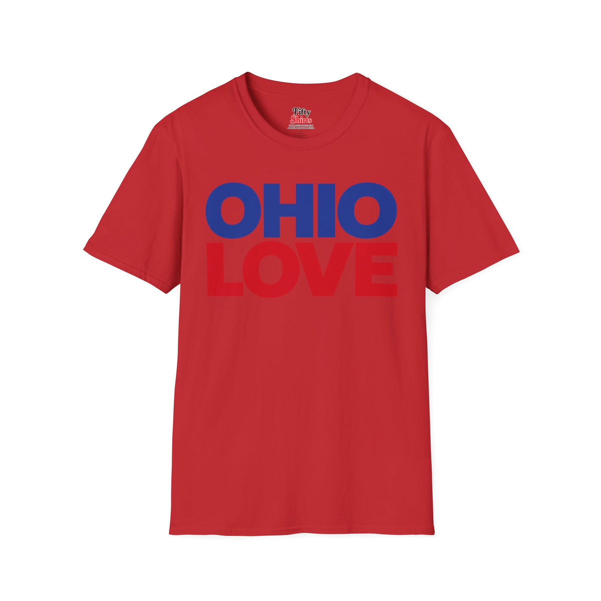 Ohio Love Unisex Softstyle T Shirt State Name Graphic Tee