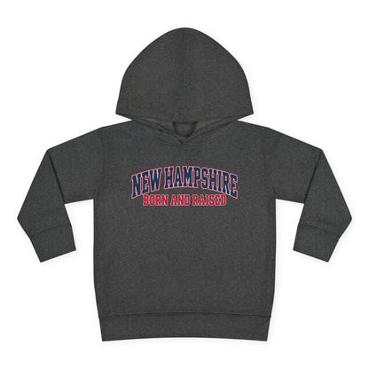 New Hampshire Born and Raised Premium Collegiate Unisex Pullover Fleece Hoodie