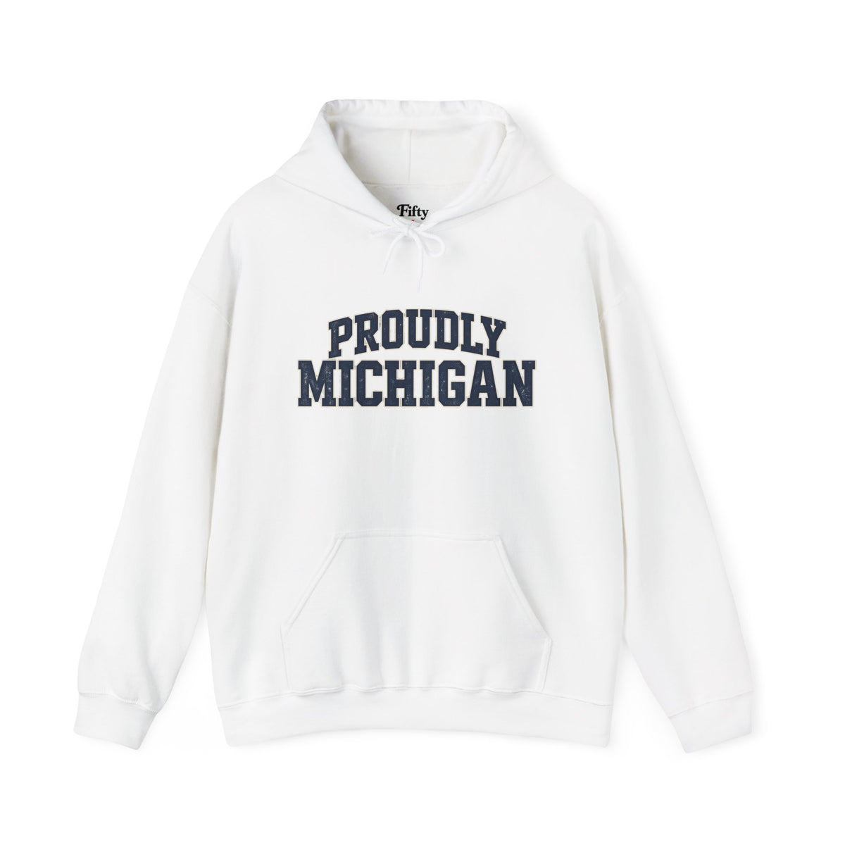 Proudly Michigan Unisex Hoodie State Name Graphic