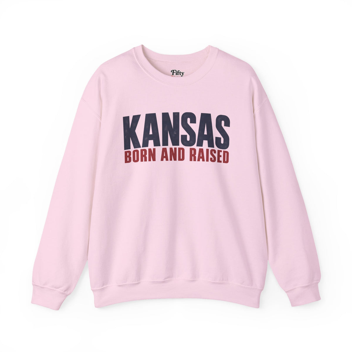 Kansas Born and Raised Modern Heritage Unisex Sweatshirt Graphic