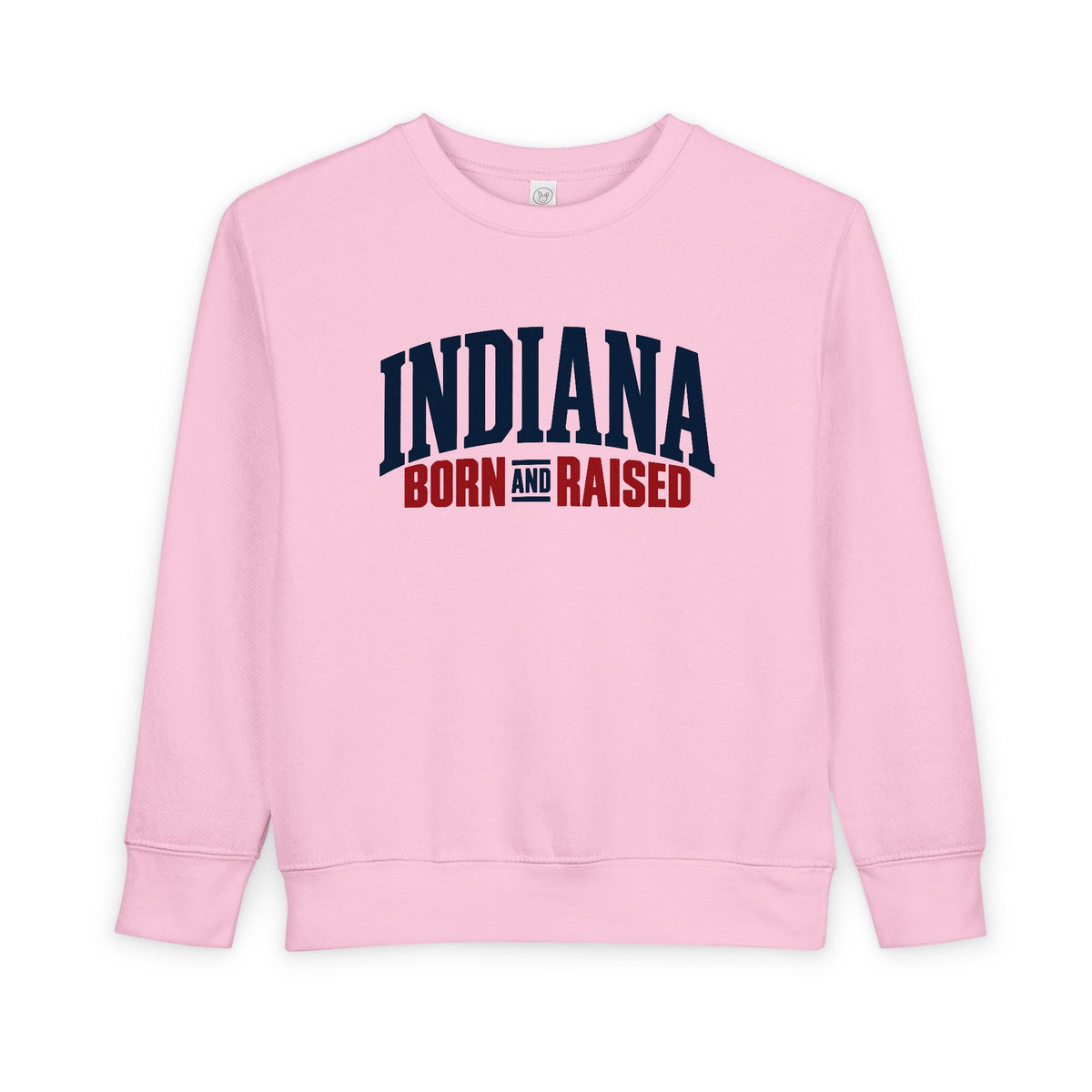 Indiana Born and Raised Premium Heritage Unisex Toddler Sweatshirt