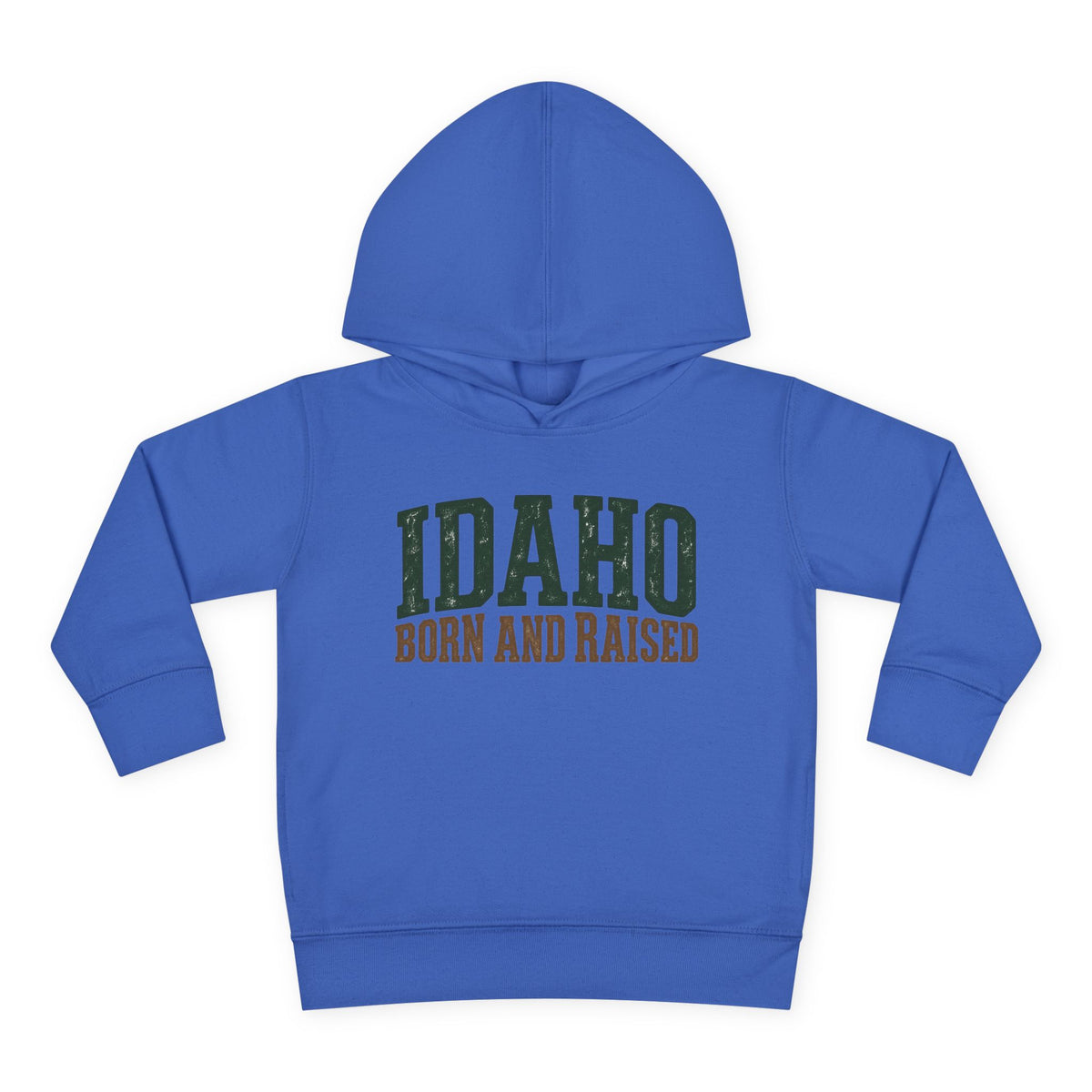 Idaho Born and Raised Pacific Northwest Heritage Unisex Toddler Pullover Fleece Hoodie